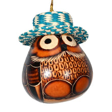 Load image into Gallery viewer, Panama Hat Owl Gourd