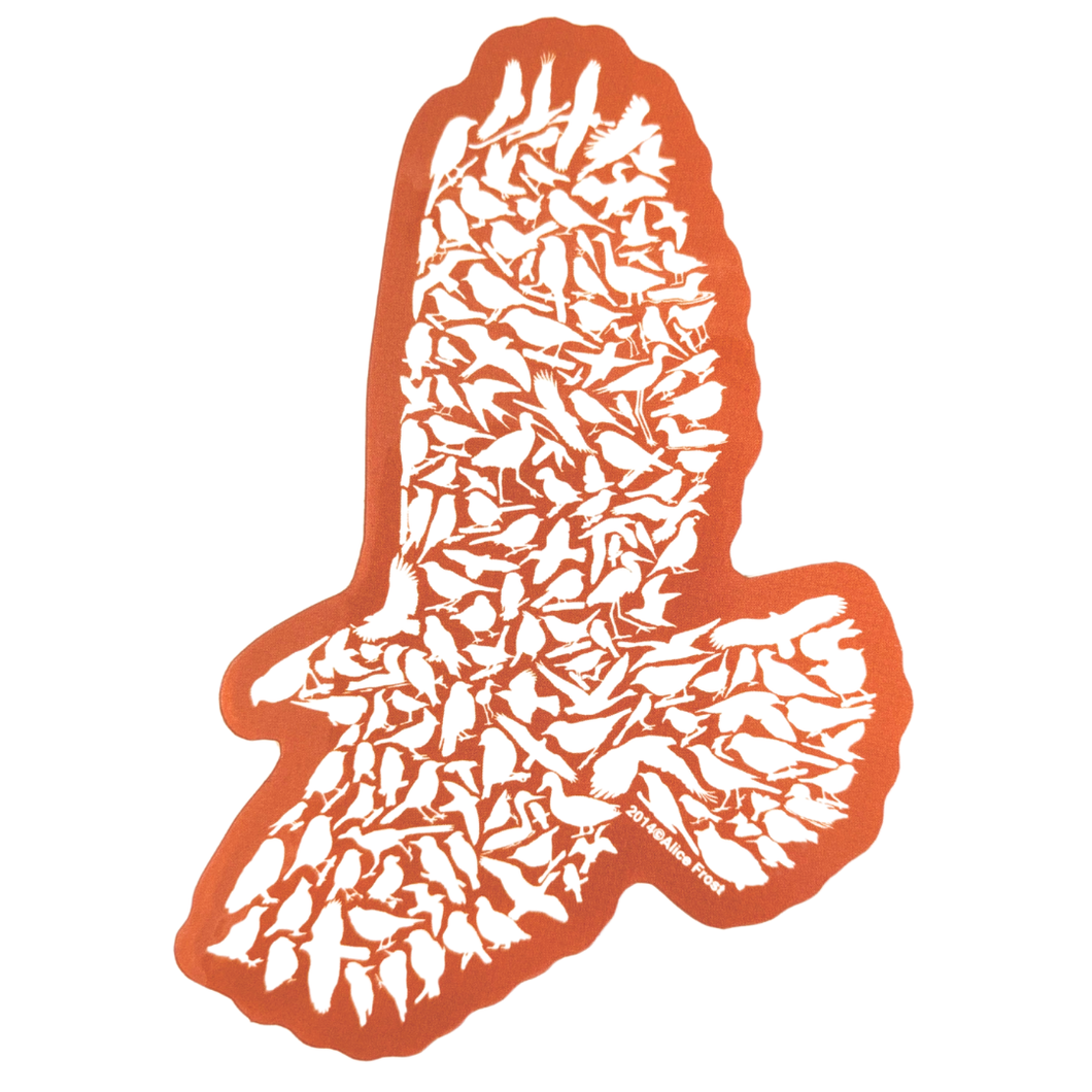 Red-Tailed Hawk Multi-Bird Sticker