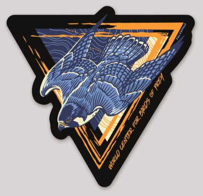 Diving Peregrine Sticker