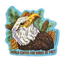 Load image into Gallery viewer, World Center for Birds of Prey Cappy Trails Stickers