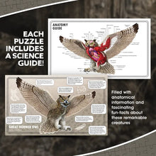 Load image into Gallery viewer, Owl Anatomy Floor Puzzle