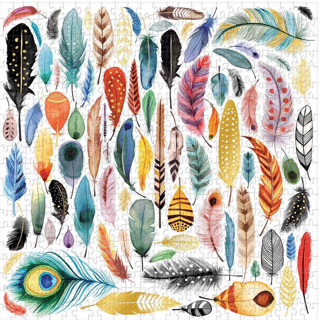 Feathers - 500 Piece Foil Puzzle