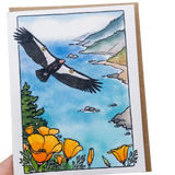 California Condor Soaring Card