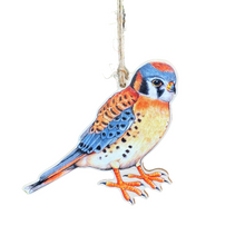 Load image into Gallery viewer, The Peregrine Fund wooden ornaments