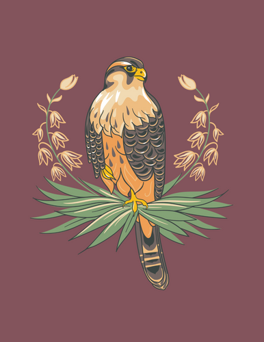 Aplomado Yucca Wreath V-neck