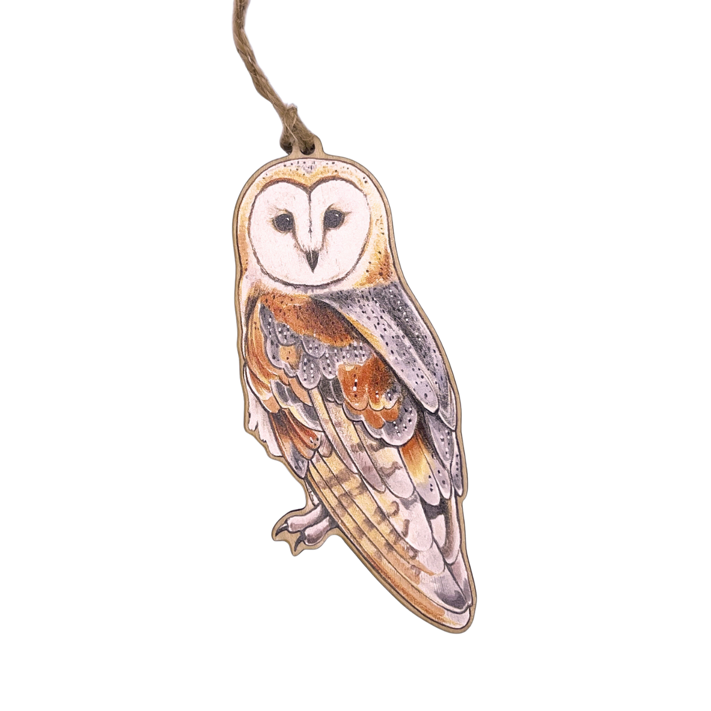 The Peregrine Fund wooden ornaments