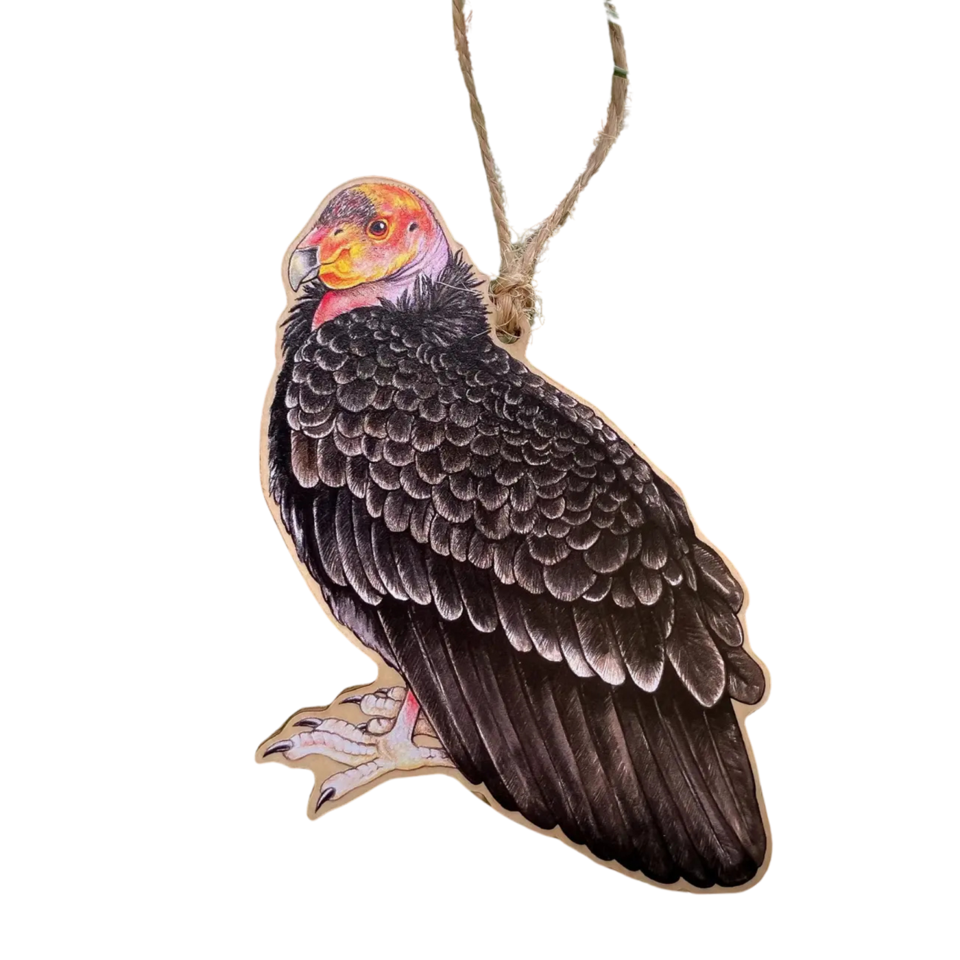 The Peregrine Fund wooden ornaments
