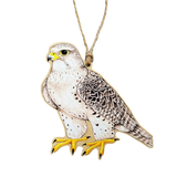 The Peregrine Fund wooden ornaments