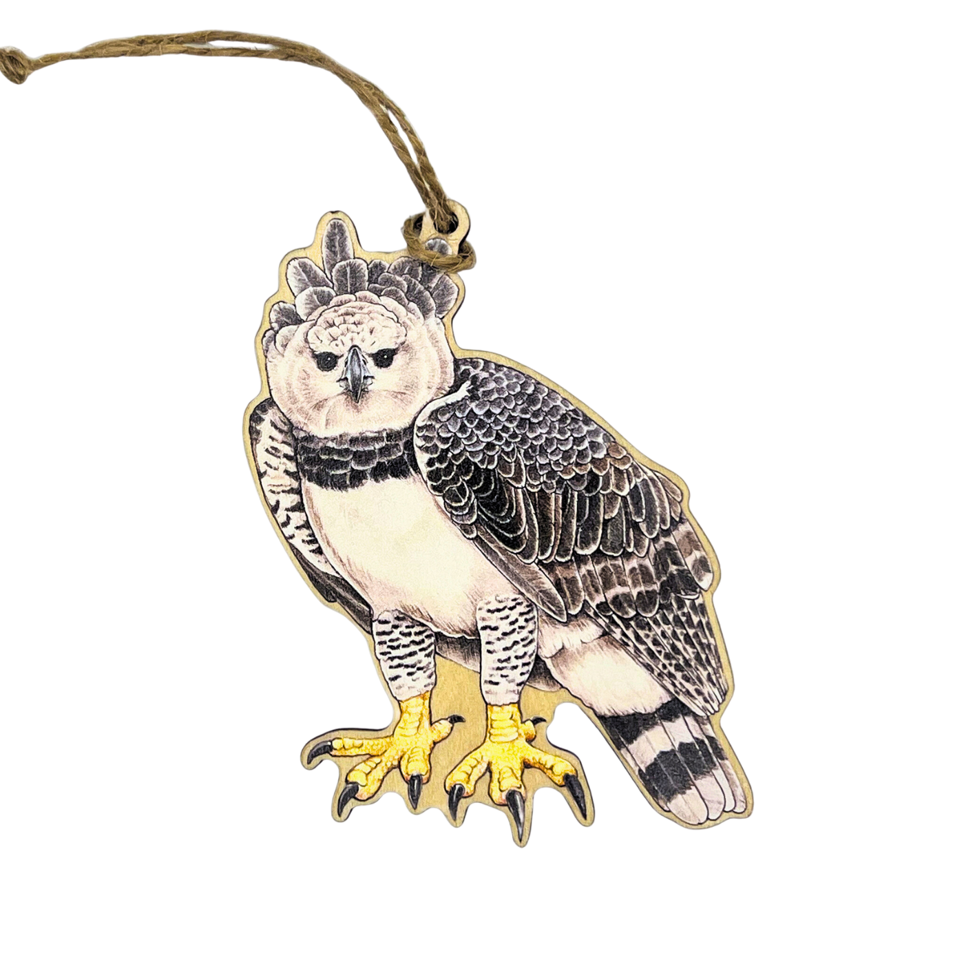 The Peregrine Fund wooden ornaments