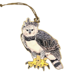 The Peregrine Fund wooden ornaments