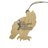 The Peregrine Fund wooden ornaments