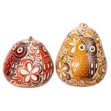 Owl Trio Design - Laced Bird Gourd Ornament