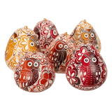 Owl Trio Design - Laced Bird Gourd Ornament
