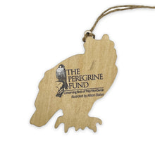 Load image into Gallery viewer, The Peregrine Fund wooden ornaments