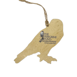 The Peregrine Fund wooden ornaments