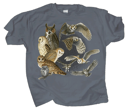 Owl Collage Shirt - Adult Unisex