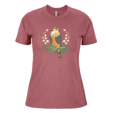 Load image into Gallery viewer, Aplomado Falcon with Yucca Wreath - Ladies Crewneck