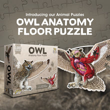 Load image into Gallery viewer, Owl Anatomy Floor Puzzle