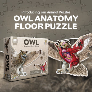 Owl Anatomy Floor Puzzle