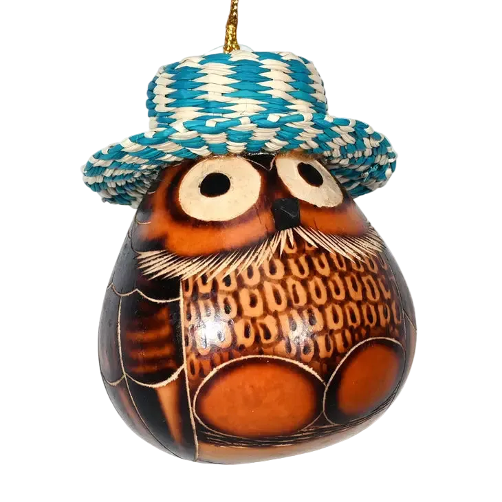 Panama Hat Owl Gourd