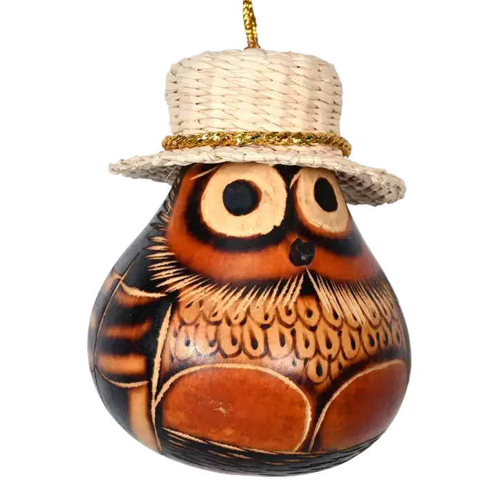 Panama Hat Owl Gourd
