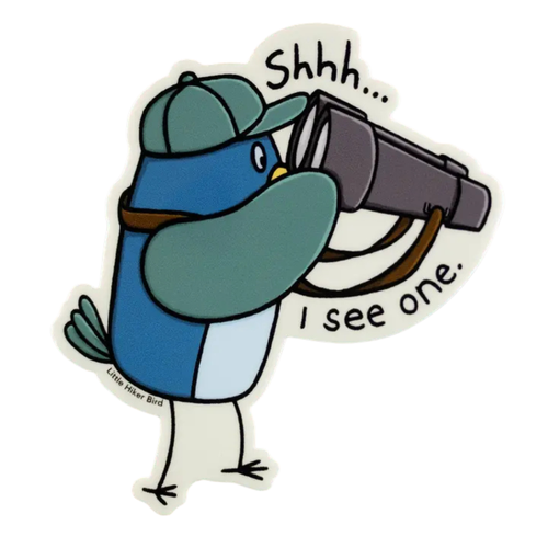 Little Hiker Bird Stickers