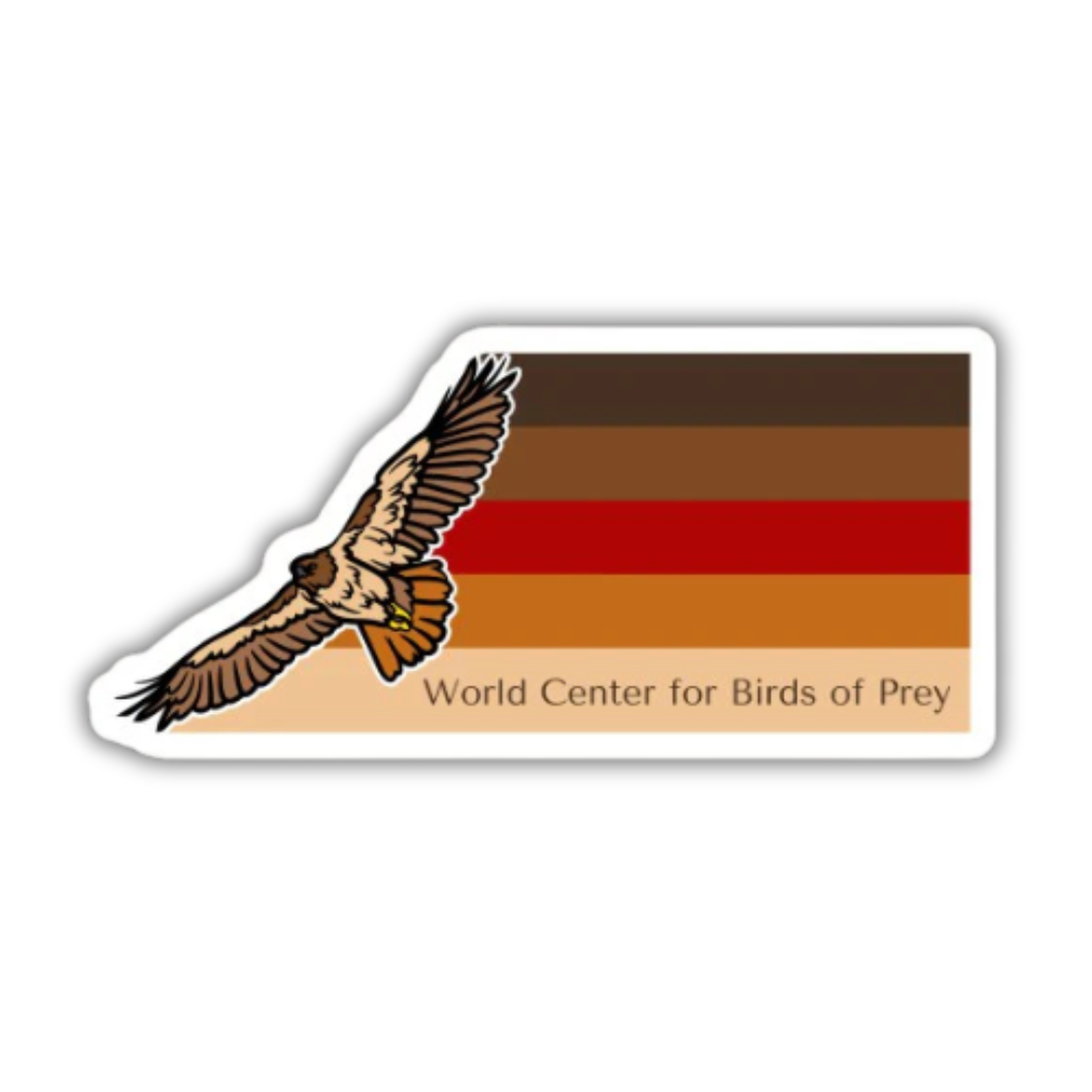 Red-tail color bar sticker